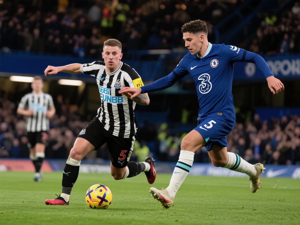 “4/5名关键对决!今晚七点纽卡对阵切尔西,争5之战进入白热化!” 足球迷们,准备好迎接今晚的激动人心的对决