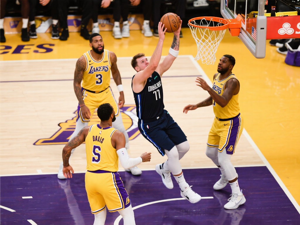 勇士湖人激战再起:东契奇赛场高光集锦 篮球迷们期待的常规赛4月4日迎来了一场焦